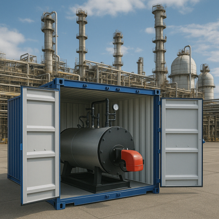 VKS Alquiler Calderas · Sala de Calderas Industriales Móviles / Portátiles en Container / Contenedor en Castellnovo